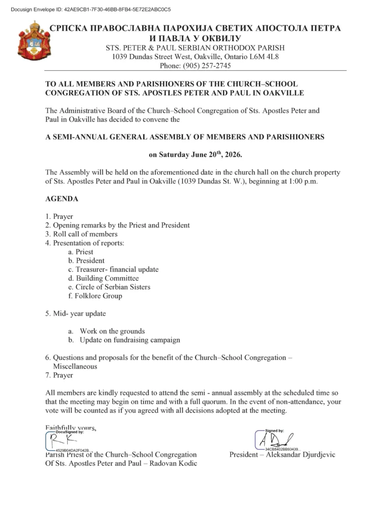 A Semi-Annual General Assembly